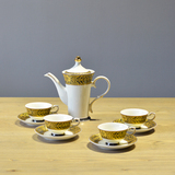 新品一套4人用欧式新古典汉诺威马高档整套陶瓷茶具茶杯咖啡杯具