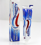 英国原装Aquafresh三色成人牙膏100ml美白防蛀清新口气