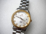 盘面有暗记的瑞士鲍威尔也叫“宝华丽”全自动古董手表