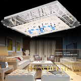 led吸顶灯客厅灯具长方形 水晶吊灯 艺术创意餐厅灯温馨卧室灯饰