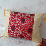 特价包邮定做中式古典红木沙发家具绸缎靠垫抱枕厂家直销