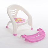 宝贝靠背椅吃饭桌带餐盘宝宝小凳子安全塑料椅子儿童餐椅叫叫椅
