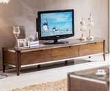 实木电视柜 宜家小户型客厅大理石电视机柜 现代简约矮柜