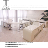 办公家具特价简约现代时尚风格创意白色烤漆职员桌办公桌员工位