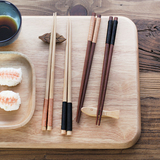 日式尖头筷子 绑线木筷原木筷家庭酒店专用筷 环保便携木质餐具
