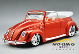 美驰图 1:18 大众甲壳虫1951年改装版 老爷车甲壳虫合金汽车模型