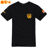 夏季军旅风中国旗军装短袖特种兵T恤体血男背心户外迷彩军迷服装