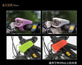 胶手电筒强光充电迷你单车骑行装备印象骑行 自行车USB前灯夜骑硅