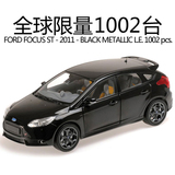 限量版 迷你切 1:18 福特 福克斯 FOCUS ST 2011年 黑色 汽车模型