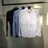 ZIOZIA 韩国专柜代购 16春款男士棉质微弹长袖衬衫3色CBW5WD1101