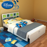 迪士尼现代简约米奇儿童床 卡通儿童单人床 时尚简约童床小床