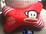 超柔绒汽车头枕 红色款猴子(一对装)头枕/颈枕/汽车用品
