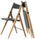 工厂直销出口正品特价北欧高档折叠椅子，实木出口美国白橡木餐椅