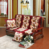 包邮 冬季加厚红木实木沙发坐垫椅垫沙发垫带靠背单人三人组合