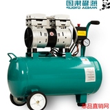 熊猫静音无油空压机高压冲气泵喷漆木工空气压缩机小型打气泵30L