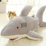鲨鱼公仔 大白鲨毛绒玩具 创意毛绒玩具 可爱布娃娃 礼物