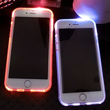 iphone6splus来电闪手机壳苹果6plus新款发光保护套硅胶透明外壳