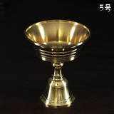 藏传佛教用品 纯铜藏密 酥油蜡烛灯座 长明灯 烛台 5号 口径7.8cm