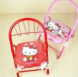 凯蒂猫 hello kitty 卡通儿童折叠椅靠背椅子小凳子钢管二色