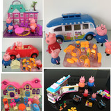 佩佩猪 粉红猪小妹儿童过家家小猪佩奇玩具车生日礼物盒厨房滑梯