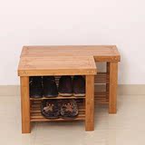 韩式田园换鞋凳平板穿鞋凳实木储物凳简约鞋架鞋柜收纳凳时尚矮凳