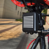 智能感应自行车尾灯山地车led激光警示灯刹车转向后尾灯骑行装备