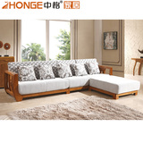 中格家具现代简约中式组合实木沙发白蜡木可拆洗沙发客厅家具沙发