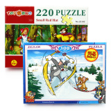 蓝鹰童之宝盒装平面拼图220片300片猫和老鼠风景儿童拼图益智玩具