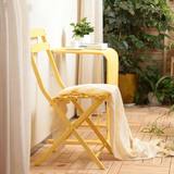 黄金花园户外阳台桌椅三件套组合折叠文艺清新铁艺休闲椅北欧简约