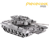 金属拼装军事模型合金主战坦克模型益智立体拼图成人玩具新年礼物