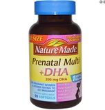 现货美国代购正品Nature Made 孕妇综合维生素DHA含叶酸官方防伪