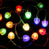 LED七彩灯串小夜灯圣诞电池灯婚庆节日装饰满天星星浪漫爱心批发