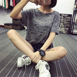 原宿风短袖女bf 韩国东大夏天宽松大码时尚半袖学生个性T恤