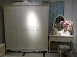 正品法式茉莉花香61#04四门衣柜 进口橡木雕刻 卧室结婚欧式家具
