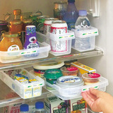 日本进口SANADA厨房冰箱收纳盒冷藏整理盒塑料抽屉收纳置物盒