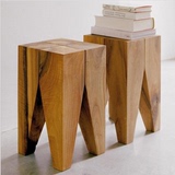 美式创意个性家具/设计师实木凳子茶几边桌边几/简约时尚木墩