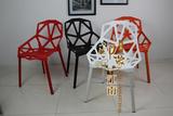 特价宜家现代镂空塑料餐椅 创意休闲靠背椅 欧式时尚简易培训椅子