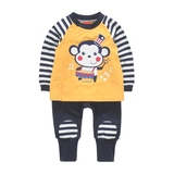 限時優惠韩国正品MOABABY婴幼童装大嘴猴男童休闲套装MBSMZ303