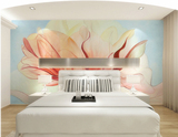 3d立体清新欧式墙纸个性卧室客厅床头创意温馨背景墙壁纸大型壁画