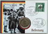 【无】德国 东德 民主德国 1985年 10马克 纪念币 邮币封