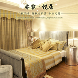 欧式床 实木双人床 新古典布艺床1.8米公主床婚床样板房间酒店床