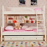 韩式高低床子母床上下床成人1.2实木双层床1.5儿童床男女孩架子床