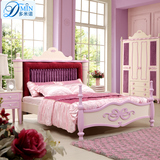 多米诺儿童床公主床单人床儿童床女孩床儿童卧室套房家具组合床
