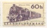 捷克斯洛伐克邮票1966机车发展史，蒸气机车.1946,面值60