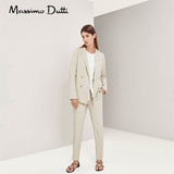 Massimo Dutti 女装专柜正品 2016春夏 限量米色垂性长裤 5080555