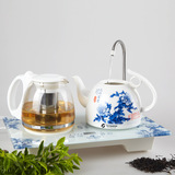 陶瓷养生电热水壶套 自动上水智能保温烧水壶泡茶壶茶具自动断电