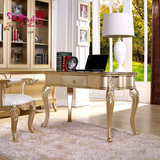 天使森林欧式书桌实木电脑桌简约写字台美式办公桌小户型书房家具