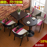 美式休闲 咖啡厅桌椅 奶茶店桌椅 西餐厅一桌两椅组合 茶餐厅桌椅