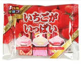 日本进口食品 松尾 三种类草莓夹心巧克力8枚入50g*10/组 批发