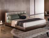 从简 乳胶软包布艺床 可拆洗布床小户型软体床简约现代1.8双人床